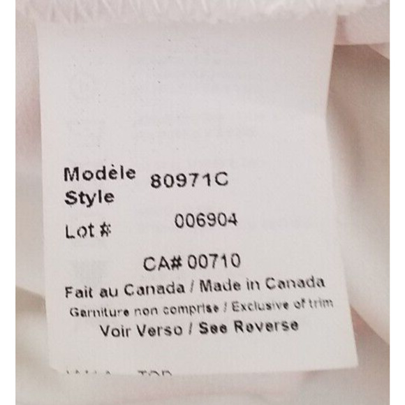 Joseph Ribkoff White 3/4 Sleeve Scoop Neck Stretch Top Size 6 - Picture 6 of 7